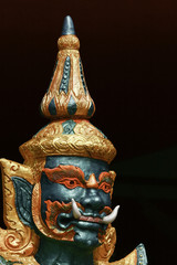 Obraz premium Thai literature giant with green face
