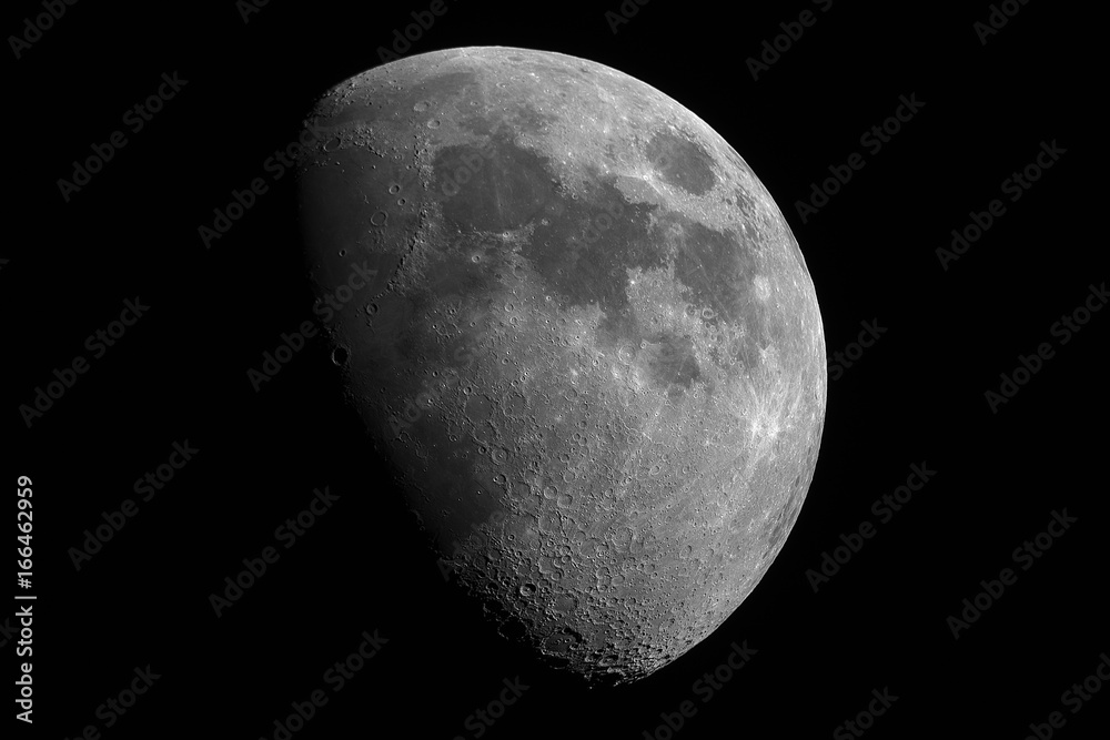 Canvas Prints moon in waxing gibbous phase.