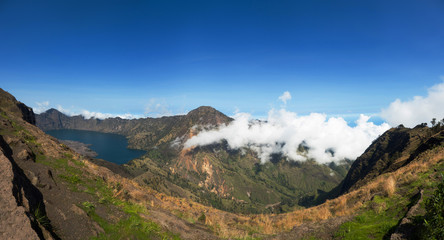 Rinjani Volcano Panoramic View