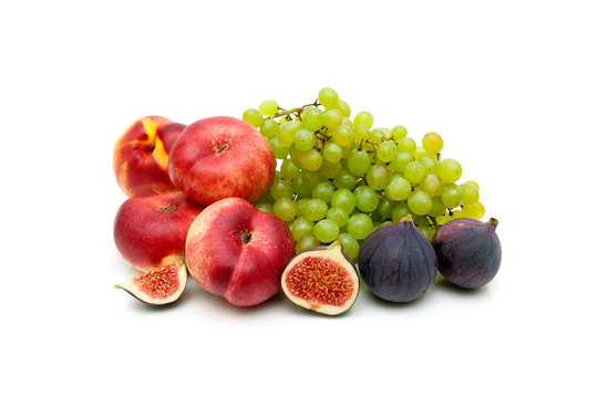 Ripe juicy fruit isolated on white background