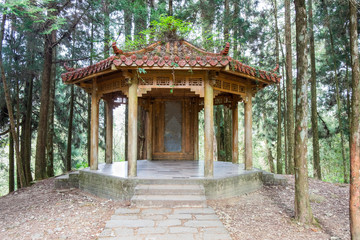 Fototapeta premium Traditional Chinese style pavilion in forrest