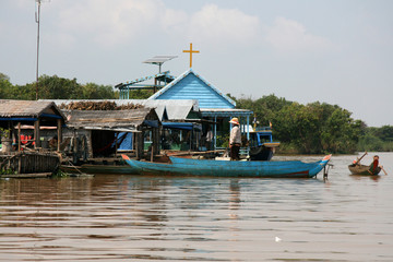 Fototapeta na wymiar Tonle Sap, Cambodia