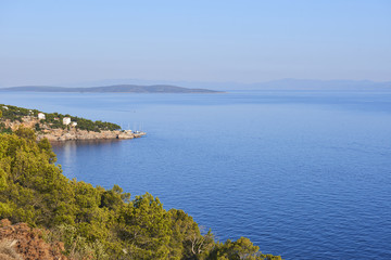 Village and port of Sveta Nedilja, known as Sveta Nedjelja on the Croatian island of Hvar. It is located near the town of Hvar