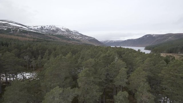Aerial 10 of Loch Glass, Dingwall, Scotland