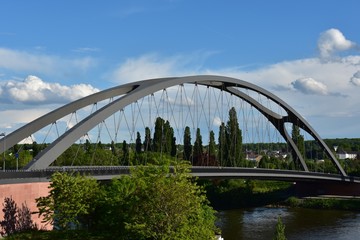 Osthafen Brücke Frankfurt - Germany
