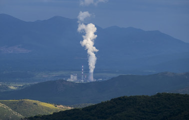 Kraftwerk, Power Station, Megalopoli, Arkadien, Peloponnes,17094.jpg