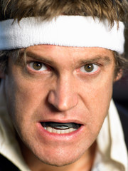 Portrait of a rugby player