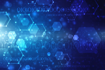 Digital Abstract technology background, 3d rendering