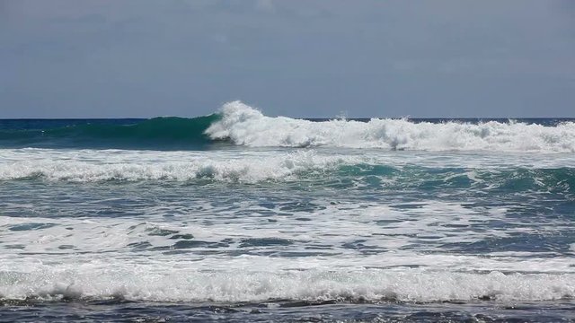 Ocean waves at beach. Tenerife Canary Islands Spain