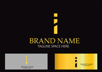 Obraz premium I Letter Logo Design Vector