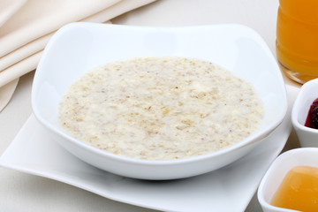 Bowl of oats porridge