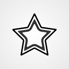 Vector logo star icon. Template for design.