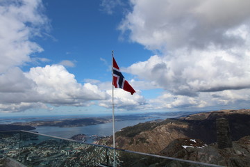 Fototapeta premium Drapeua Bergen