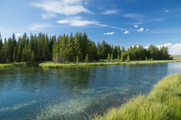 Fototapeta premium Schwabacher Landing im Grand Teton National Park, Wyoming