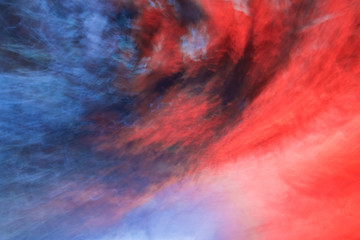 Blue and red colored abstract background.
