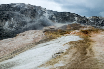 Mammoth Hotsprings im Yellowstone Nationalpark, Wyoming