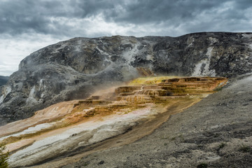 Mammoth Hotsprings im Yellowstone Nationalpark, Wyoming