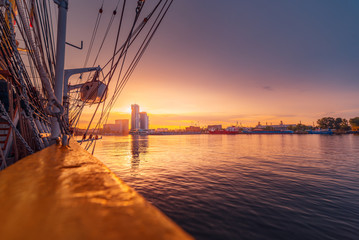 Yacht port in Gdynia