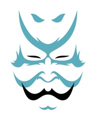 Japanese drama Kabuki face