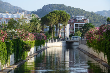 Obraz premium river in Marmaris, Turkey