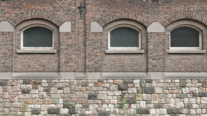 Wall of an old factory in Antwerp.