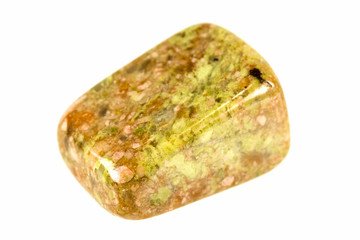 tumble polished unakite pebbles