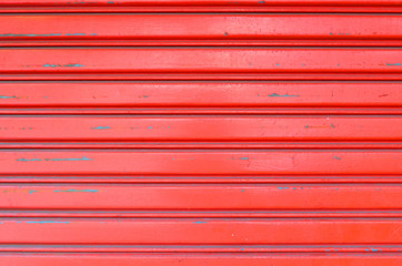 Grunge Red Metallic Roll Up Door