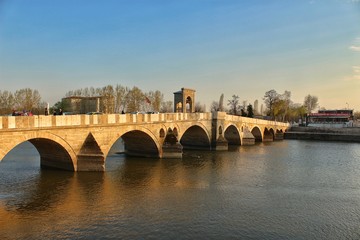 Naklejka premium Historical Bridge, Edirne