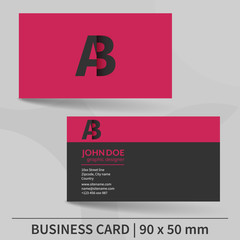Creative business card template.