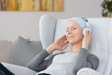 Music on headphones