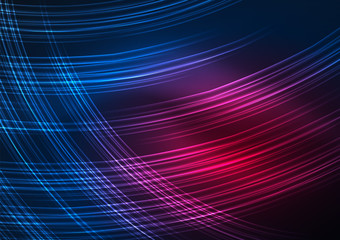 Glowing futuristic lines