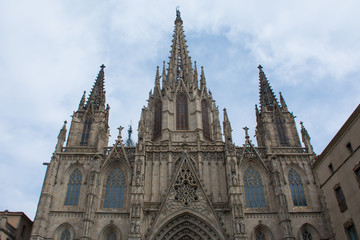 Fototapeta na wymiar cathedral de barcelona
