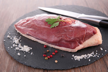 raw duck breast