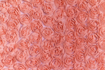 Peach-colored roses material