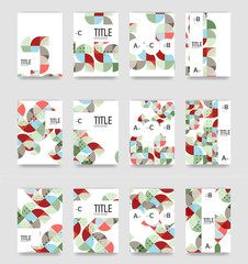 Set of brochure cover templates