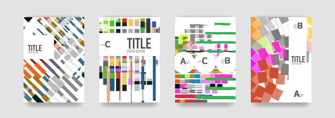 Fototapeta na wymiar Set of brochure cover templates