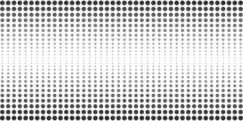 Abstract halftone dotted banner. Monochrome pattern with dot and circles