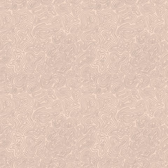 Vector nude circle seamless pattern. Beige illustration.
