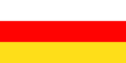 Official vector flag of Republic of South Ossetia .