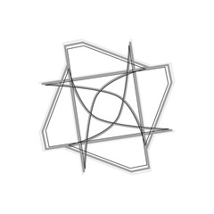 Beautiful and symmetrical geometric pattern