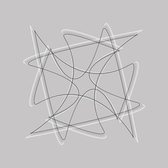 Beautiful and symmetrical geometric pattern