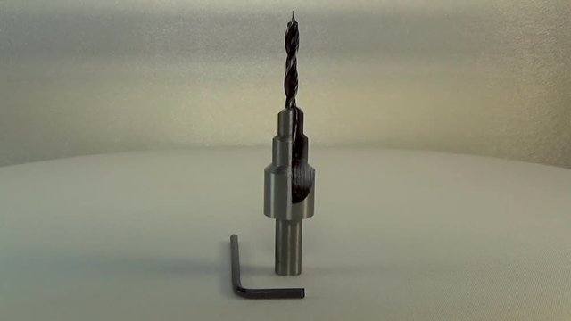 Milling cutter and router bit. Adjustable countersink. Multistage drill bit.
