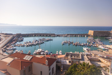 Obraz premium Heraklion venetian fort and harbor