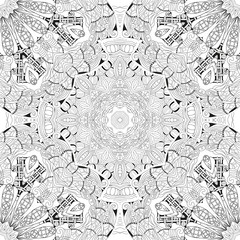 Obraz premium Hand drawn zentangle seamleaa pattern for coloring page.