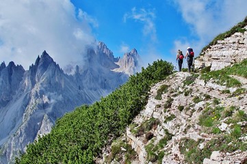 Bergwandern in den Dolomiten