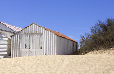 Cabana na praia do Porto Santo