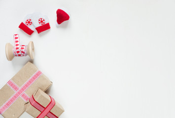 Christmas frame on a white background