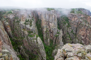 Foggy Cliffs in Colorado