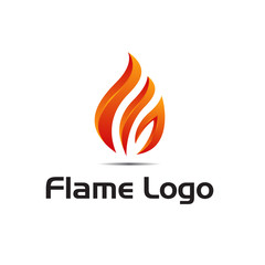 fire logo concept