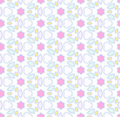 Seamless vector pattern kaleidoscope